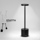 Stiletto Black - USB Rechargeable LED Table Lamp