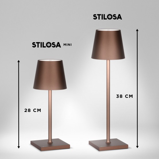 Stilosa Mini Bronze - USB Rechargeable LED Table Lamp