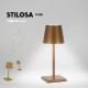 Stilosa Mini Gold Titanium - USB Rechargeable LED Table Lamp