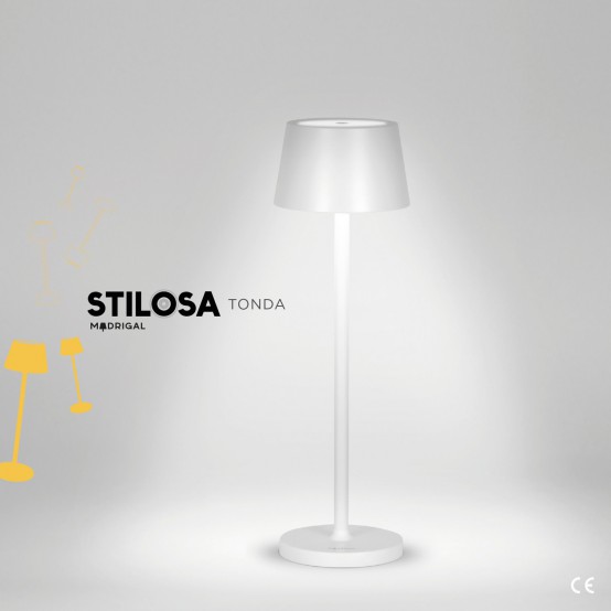 Stilosa Tonda - USB Rechargeable LED Table Lamp with Round Base