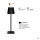 Stilosa Black - USB Rechargeable LED Table Lamp